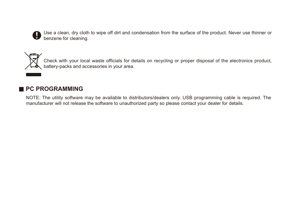 Pc programming | Alinco DJ-A11E User Manual | Page 13 / 51