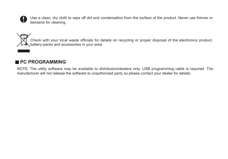Pc programming | Alinco DJ-A446 User Manual | Page 11 / 40