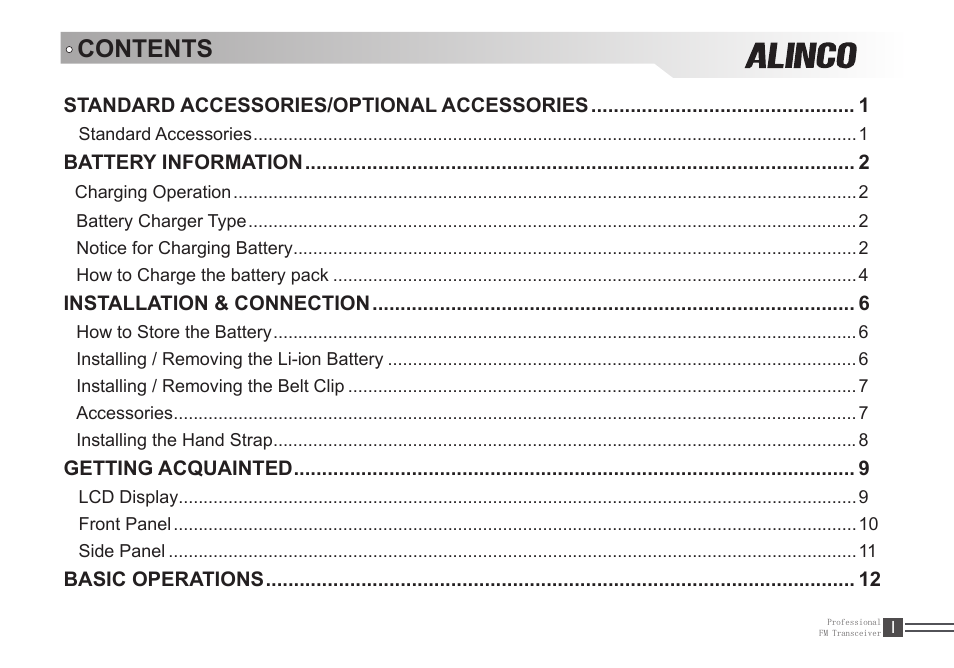 Alinco DJ-A446 User Manual | Page 12 / 40