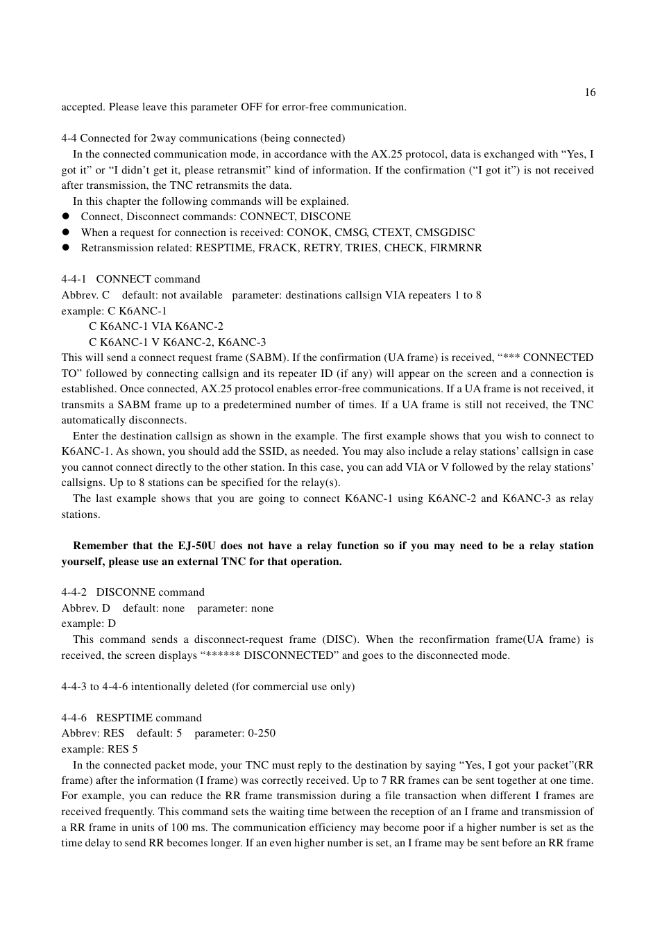 Alinco EJ-50U User Manual | Page 16 / 43