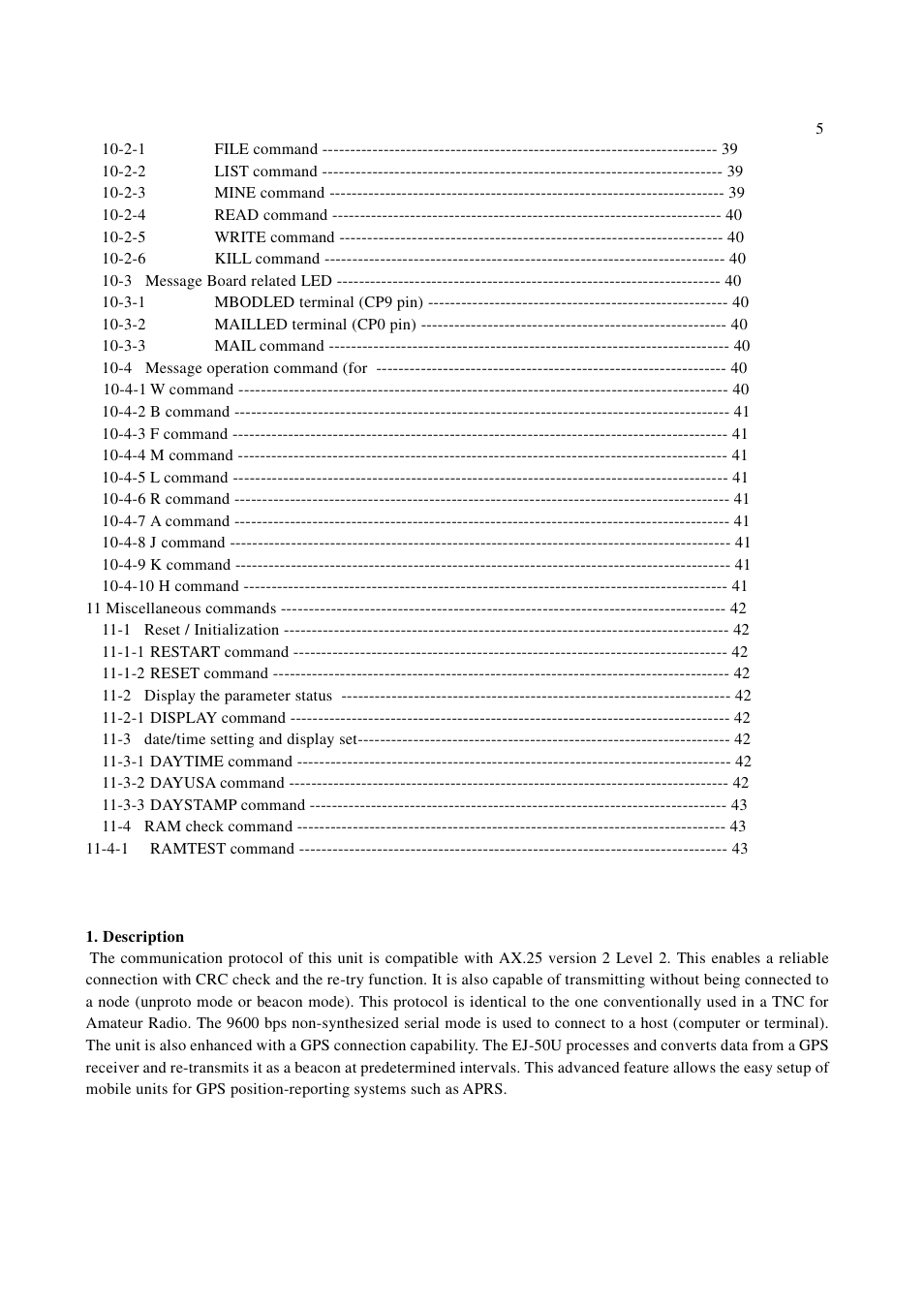 Alinco EJ-50U User Manual | Page 5 / 43