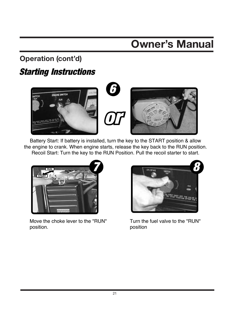 Owner’s manual | All Power APG3560CN User Manual | Page 22 / 48