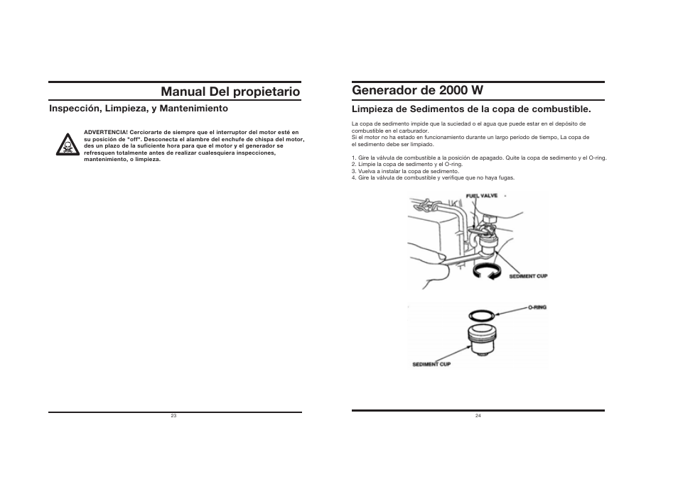 Manual del propietario generador de 2000 w | All Power APG3014 User Manual | Page 12 / 25
