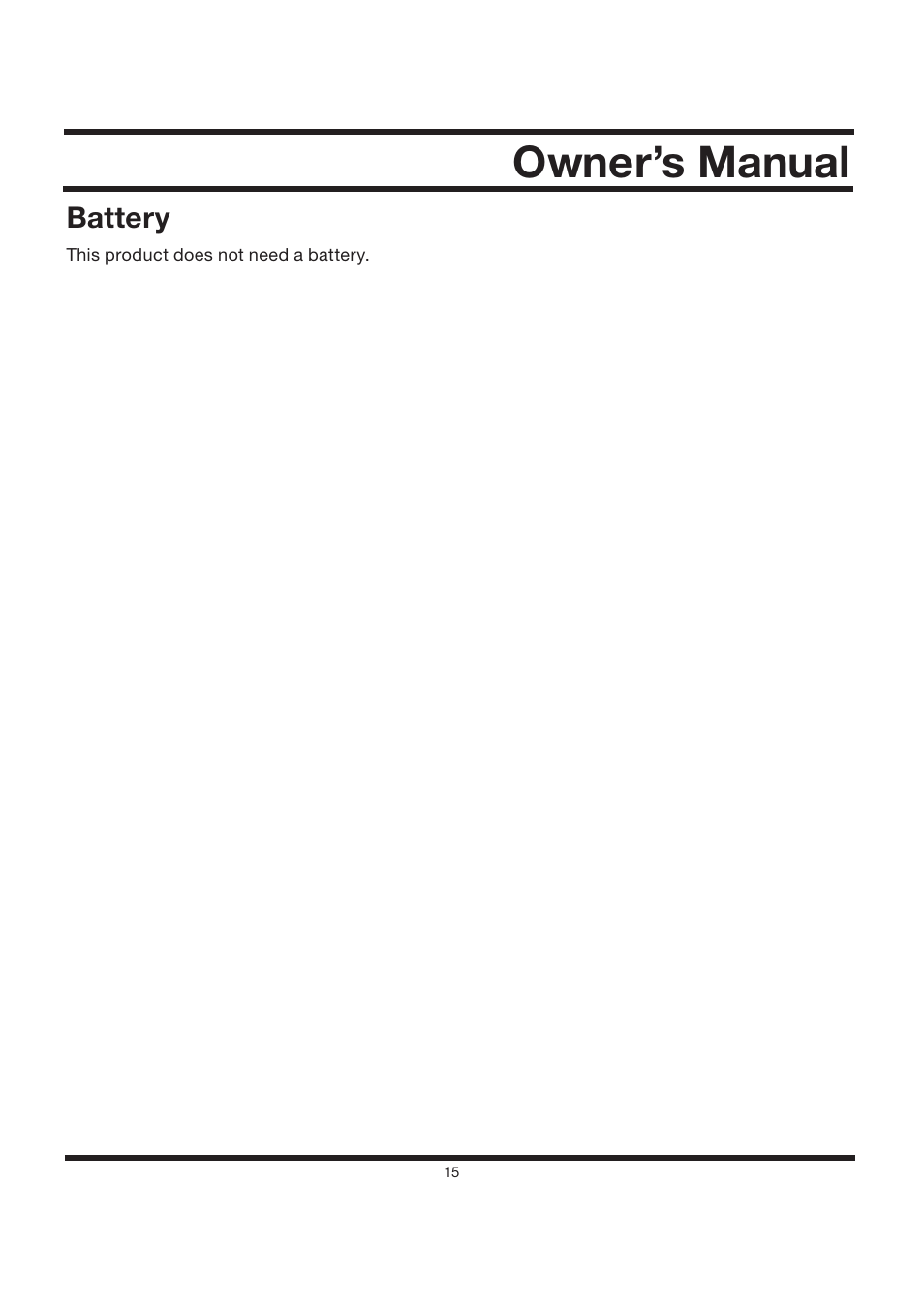 Owner’s manual | All Power APG3002S User Manual | Page 15 / 50