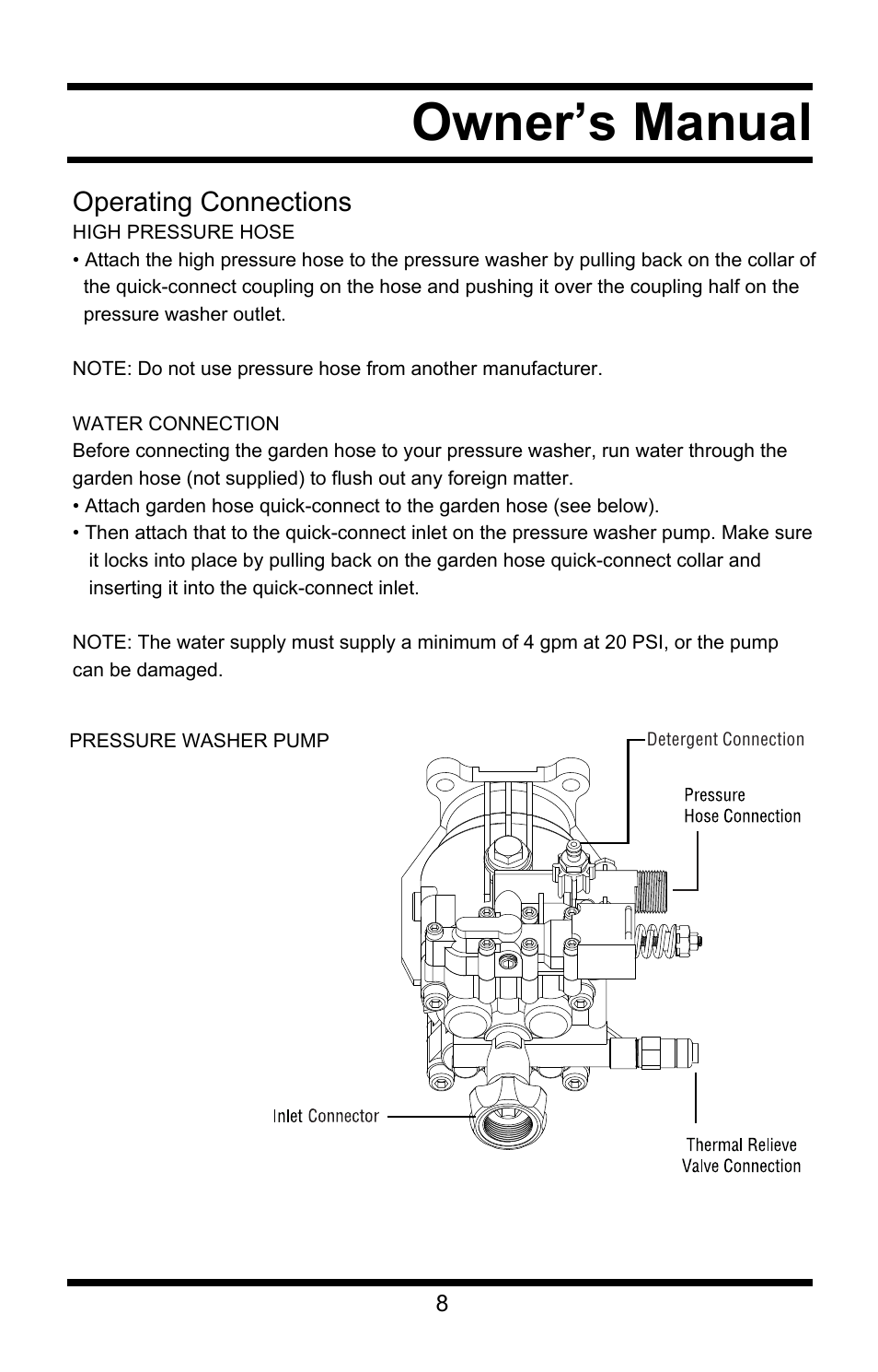 Owner’s manual | All Power APW5118 User Manual | Page 9 / 23