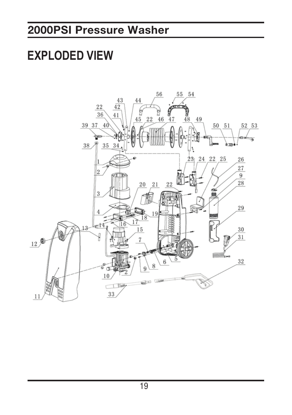Exploded view | All Power APW5022 User Manual | Page 20 / 24