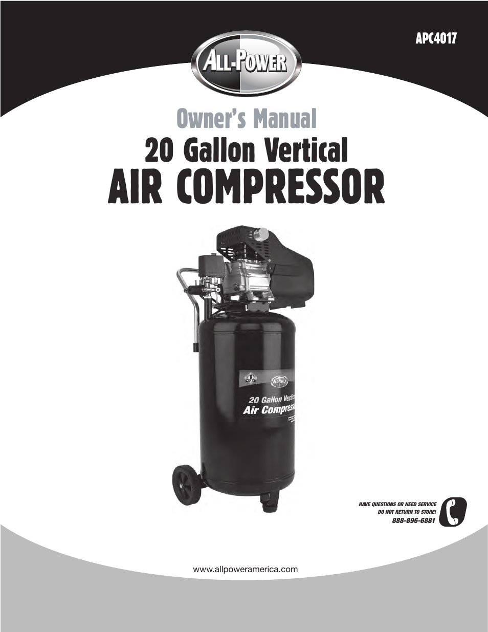 All Power APC4017 User Manual | 12 pages