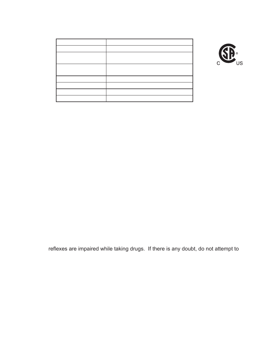 Specifications table, Save this manual, General safety warnings and precautions | All Power APC4017 User Manual | Page 2 / 12