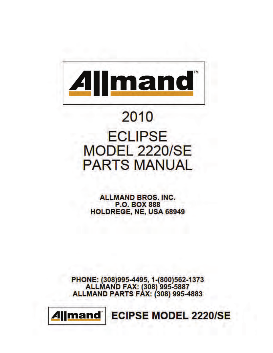 Revised april 2011 | Allmand Brothers 2220/SE User Manual | Page 17 / 46