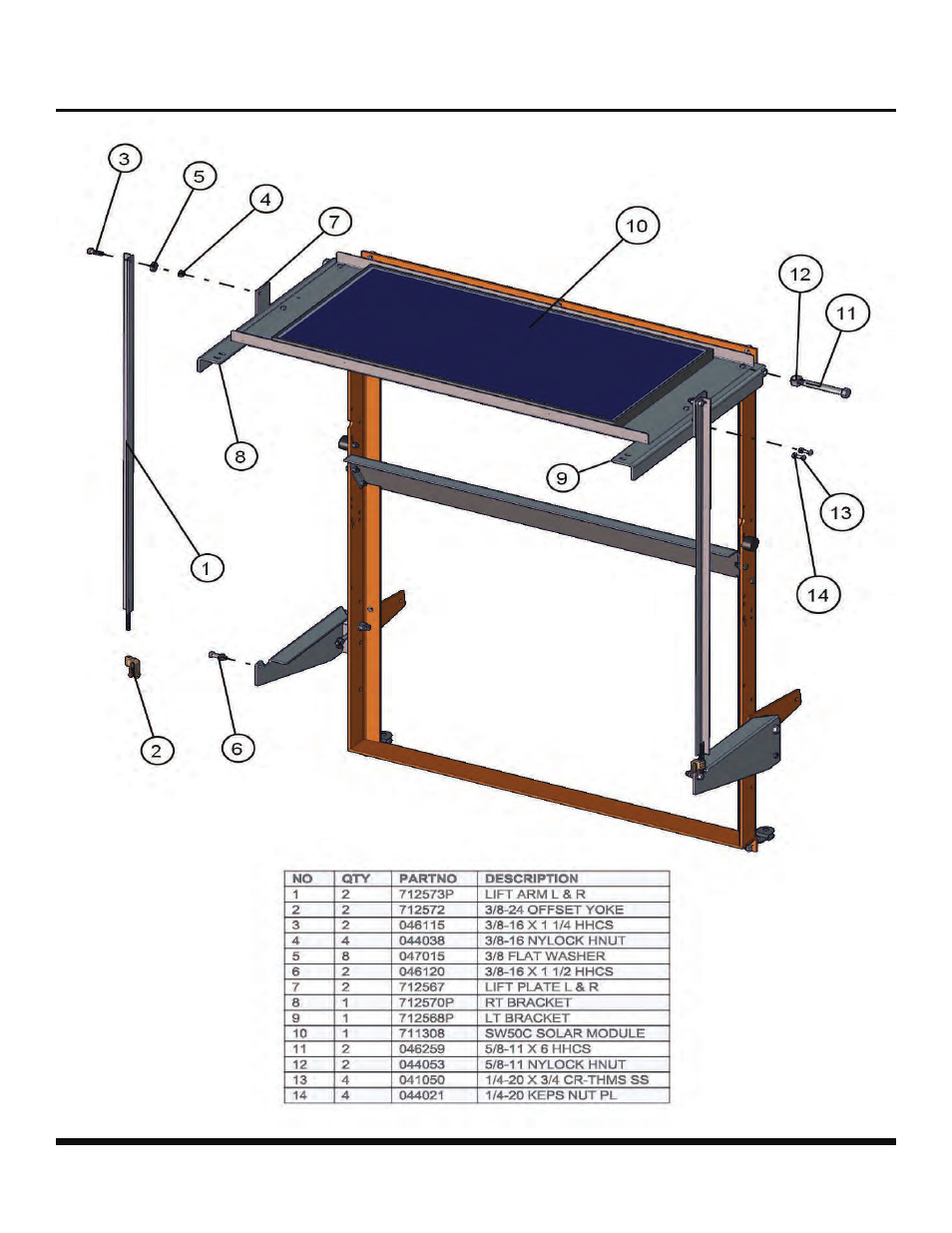 Eclipse 2220/se, Solar panel lift | Allmand Brothers 2220/SE User Manual | Page 34 / 46