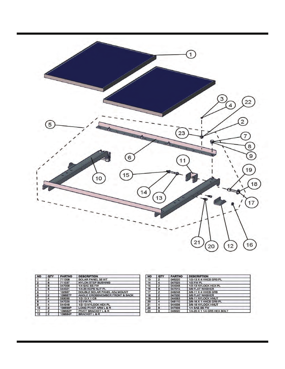 Eclipse 2220/se, Double solar panel lift | Allmand Brothers 2220/SE User Manual | Page 36 / 46