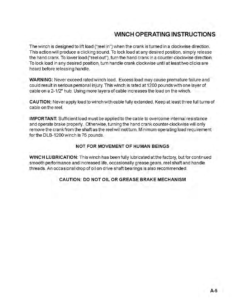 Allmand Brothers 2220/SE User Manual | Page 7 / 46