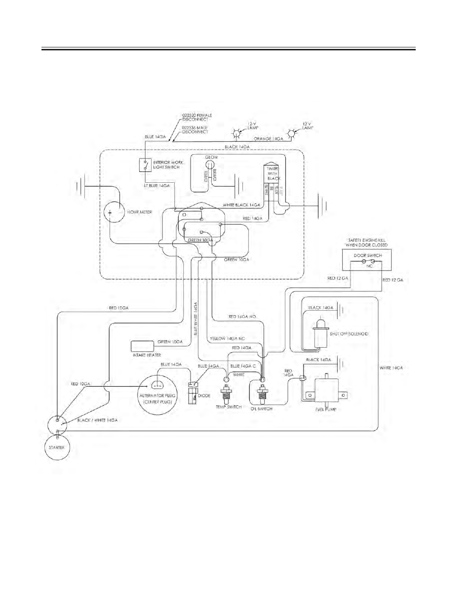Engine wiring schematic isuzu 3ce1 engine | Allmand Brothers MH1000 IDF User Manual | Page 21 / 46
