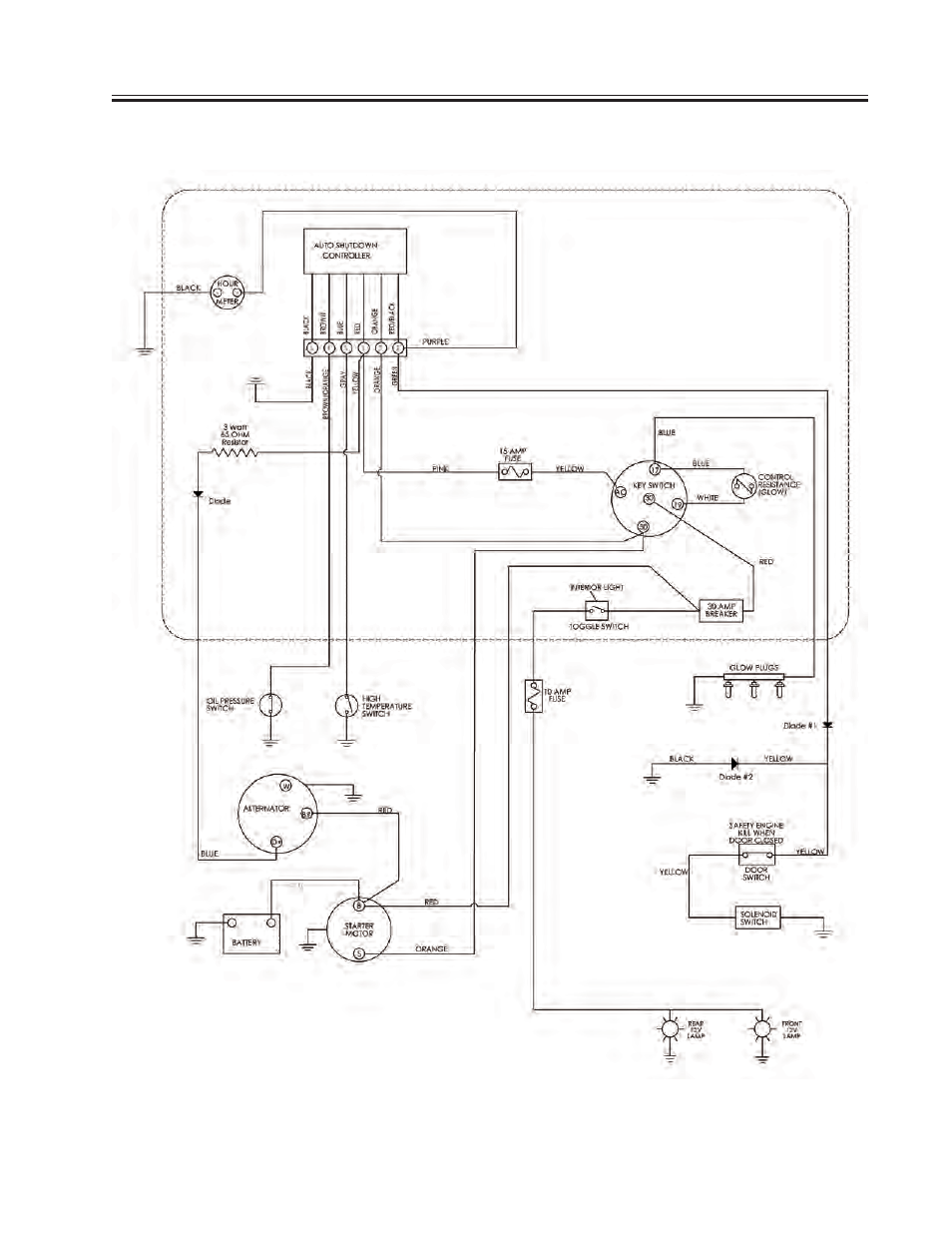 Engine wiring schematic cat c1.5 engine | Allmand Brothers MH1000 IDF User Manual | Page 22 / 46