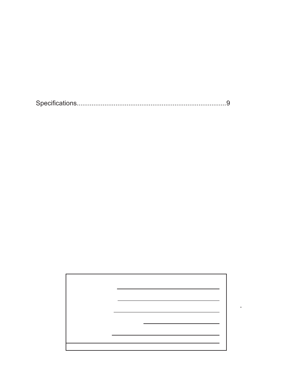 Table of contents records | Allmand Brothers MH1000 IDF User Manual | Page 3 / 46
