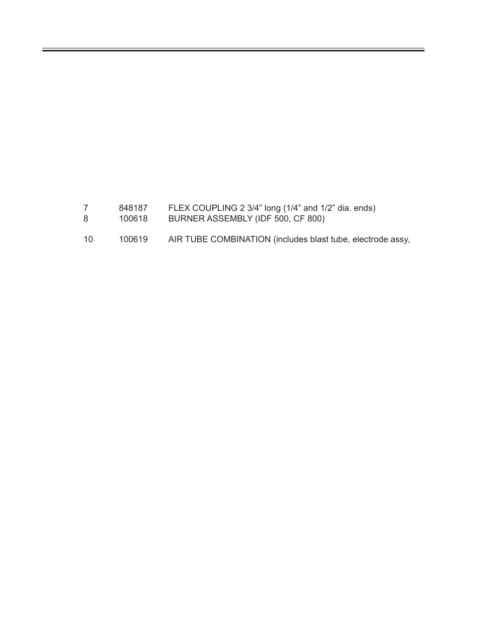 Heater parts and accessories | Allmand Brothers MH1000 IDF User Manual | Page 35 / 46