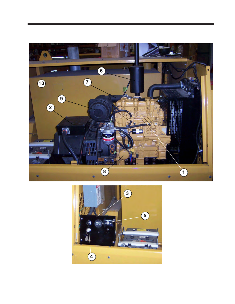 Engine assembly and control panel-cat | Allmand Brothers MH1000 IDF User Manual | Page 38 / 46