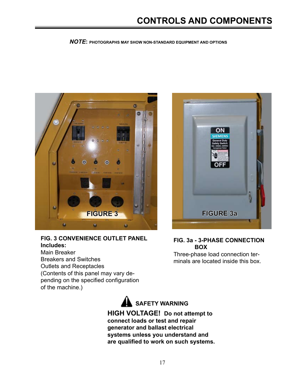 Controls and components | Allmand Brothers MLEX20-30KW V User Manual | Page 17 / 28