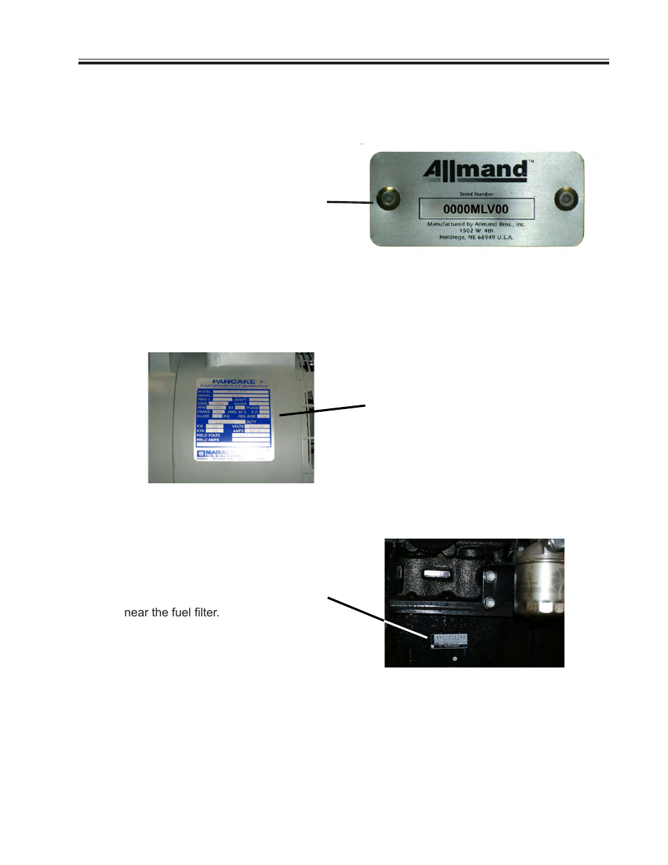 Serial number locations | Allmand Brothers 15-20 V - MLV15-20 HYDRAULIC User Manual | Page 13 / 26