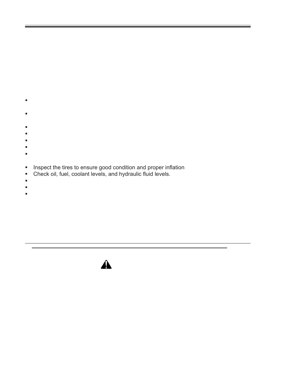 Always read the instructions first, Inspection check list, Warning | Allmand Brothers 15-20 V - MLV15-20 HYDRAULIC User Manual | Page 2 / 26