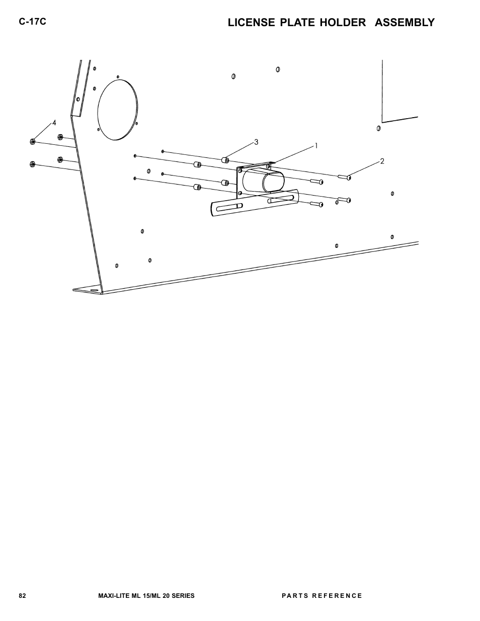 License plate holder assembly | Allmand Brothers ML15-20 LD User Manual | Page 82 / 121