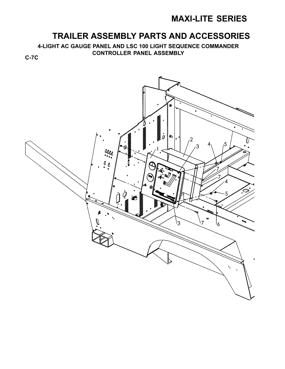 Maxi-lite series, Trailer assembly parts and accessories | Allmand Brothers ML6-8 LD User Manual | Page 38 / 87