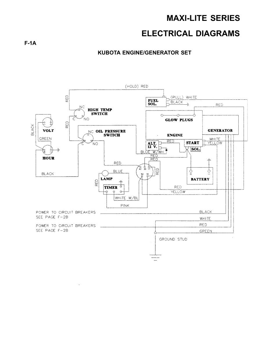 Maxi-lite series, Electrical diagrams | Allmand Brothers ML6-8 LD User Manual | Page 78 / 87