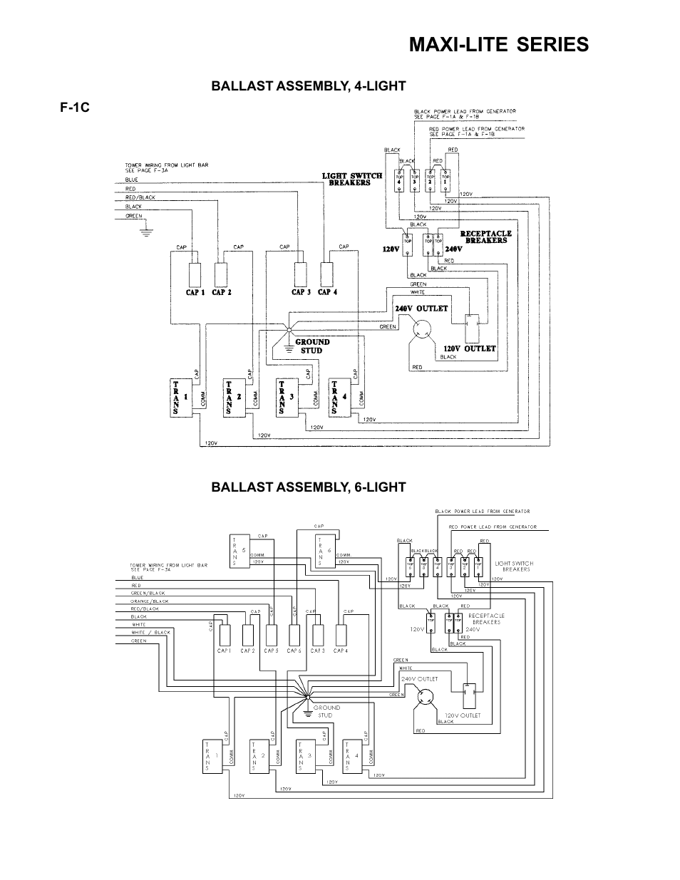 Maxi-lite series | Allmand Brothers ML6-8 LD User Manual | Page 80 / 87