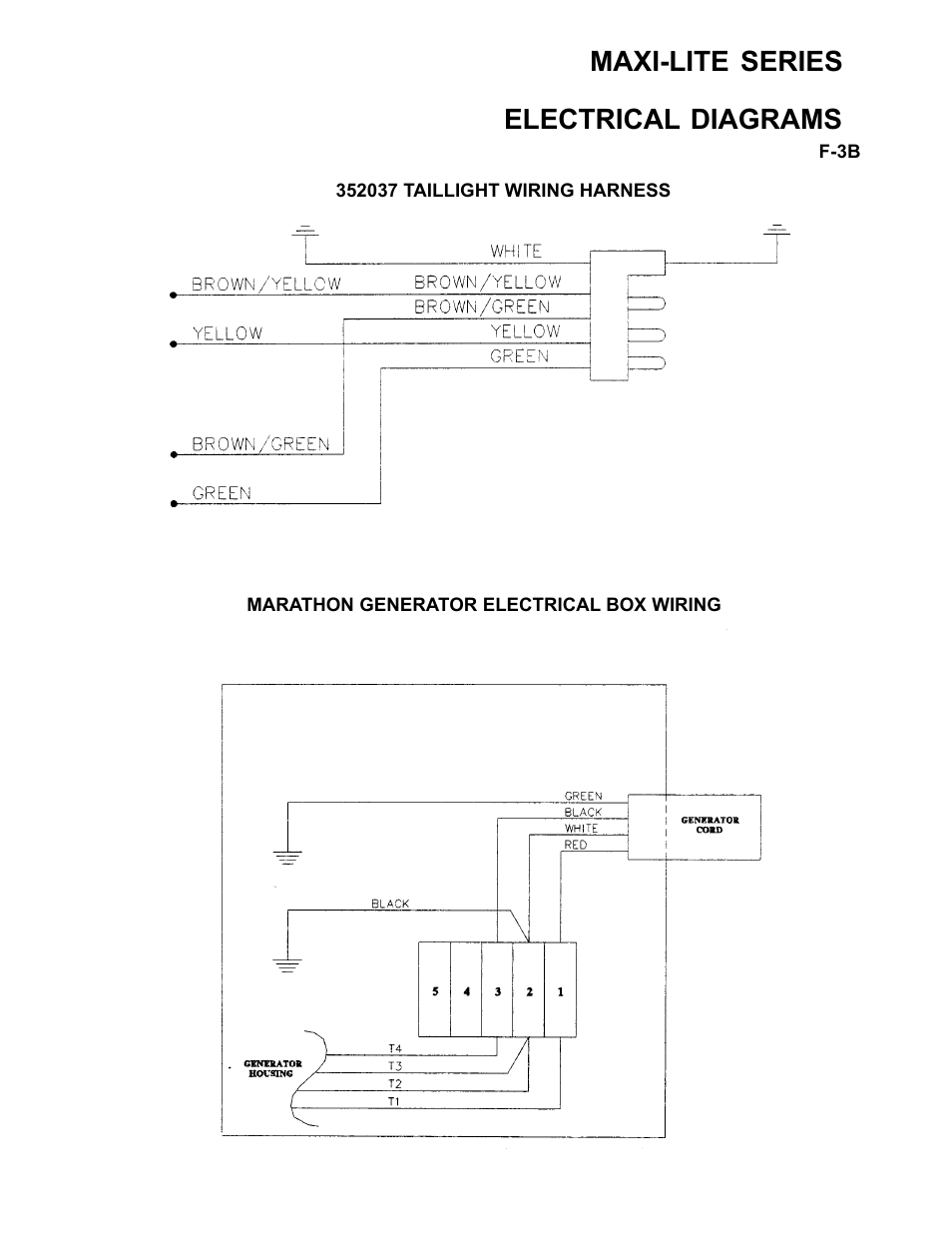 Maxi-lite series, Electrical diagrams, F-3b | Allmand Brothers ML6-8 LD User Manual | Page 83 / 87