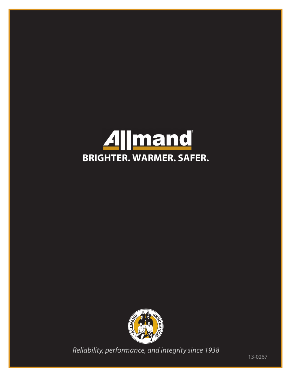 Brighter. warmer. safer | Allmand Brothers MAXI LITE II User Manual | Page 80 / 80