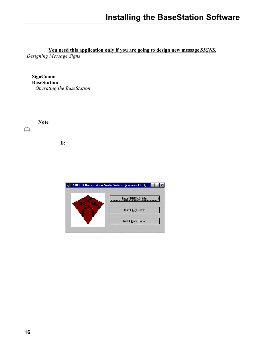 Installing the basestation software | Allmand Brothers MB 6200 User Manual | Page 16 / 76