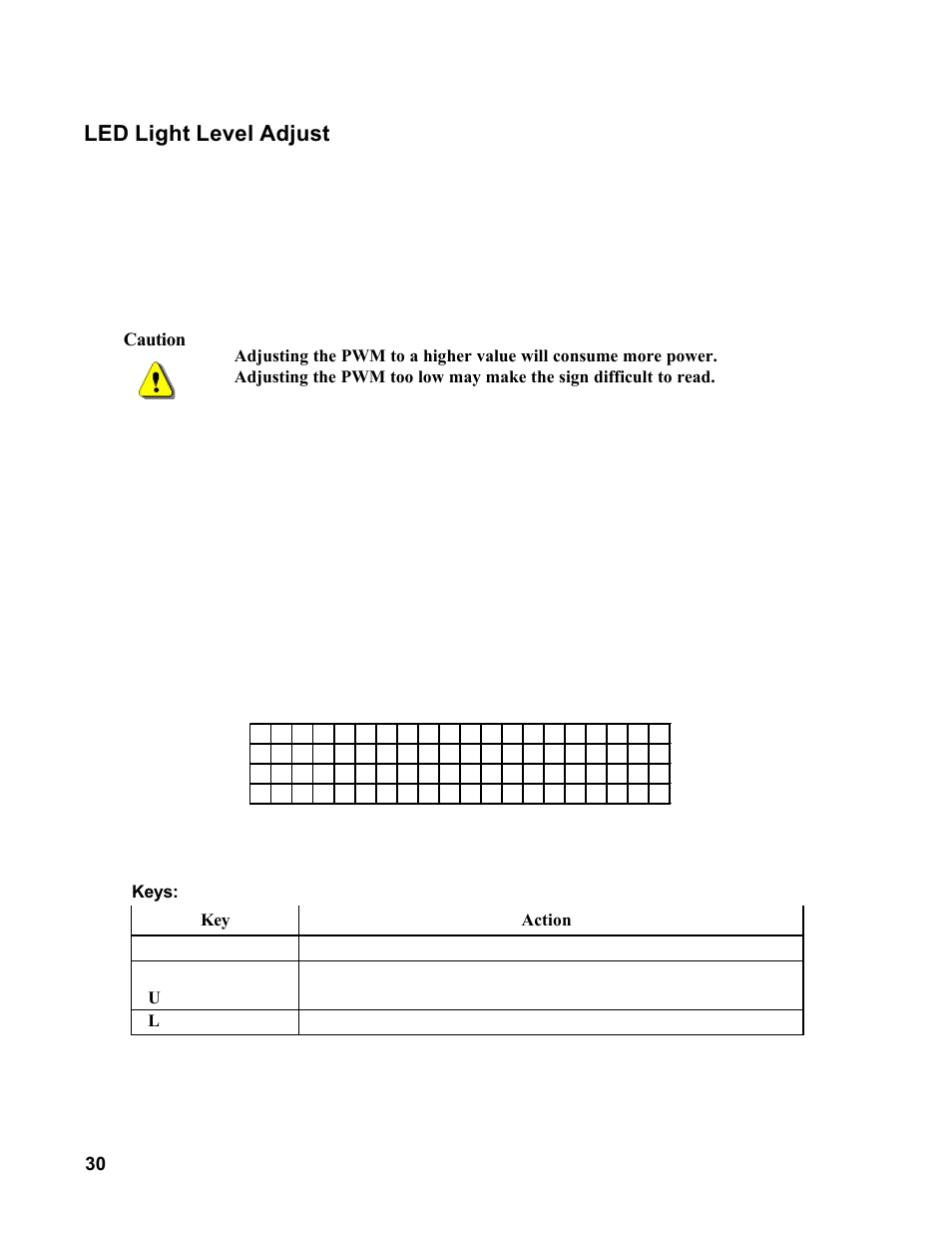 Led light level adjust | Allmand Brothers MB 6200 User Manual | Page 30 / 76