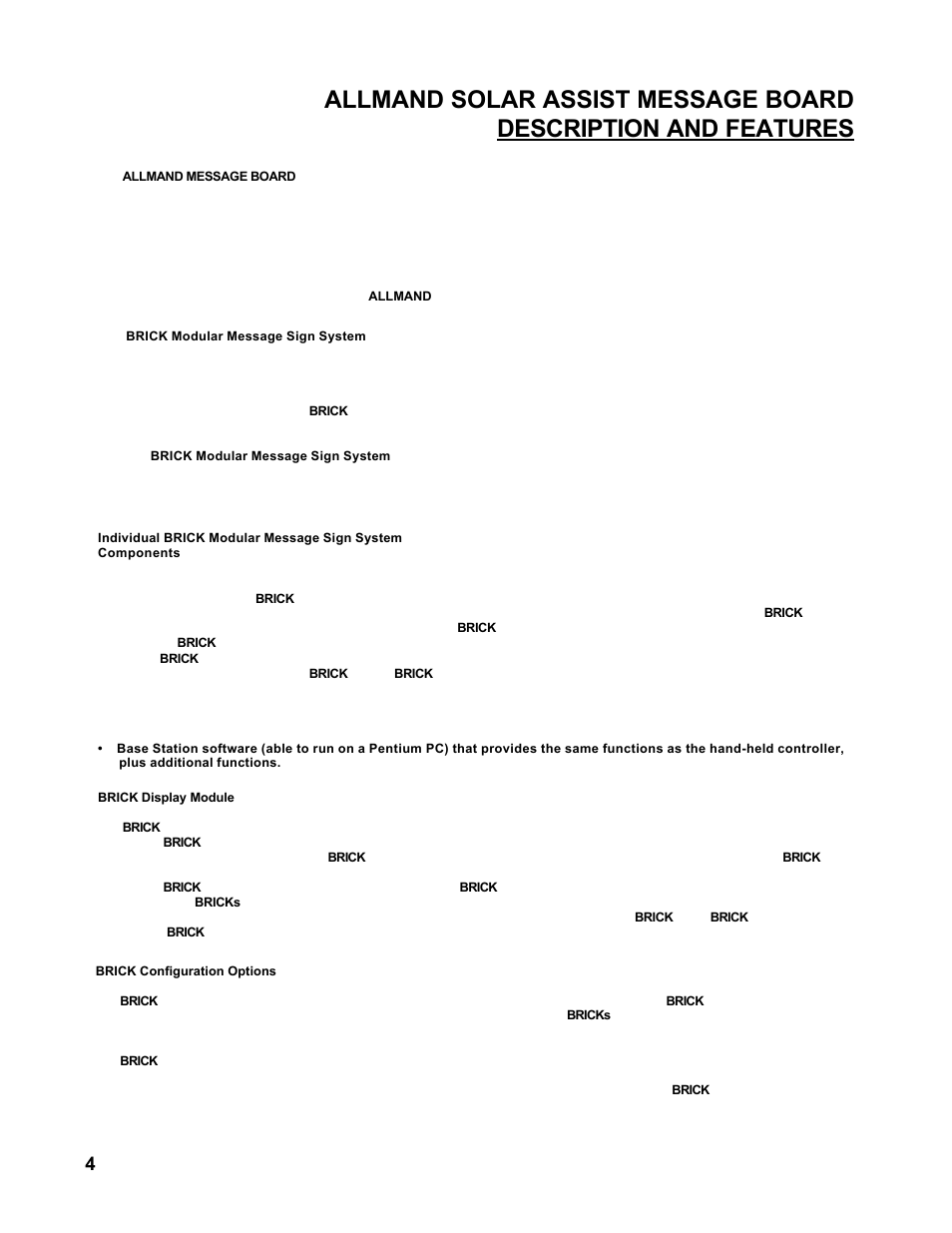 Allmand Brothers MB 6200 User Manual | Page 4 / 76