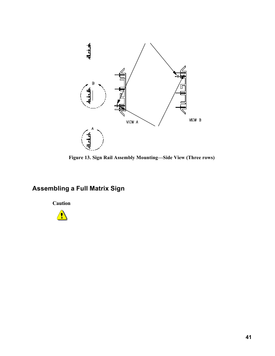 Assembling a full matrix sign | Allmand Brothers MB 6200 User Manual | Page 41 / 76