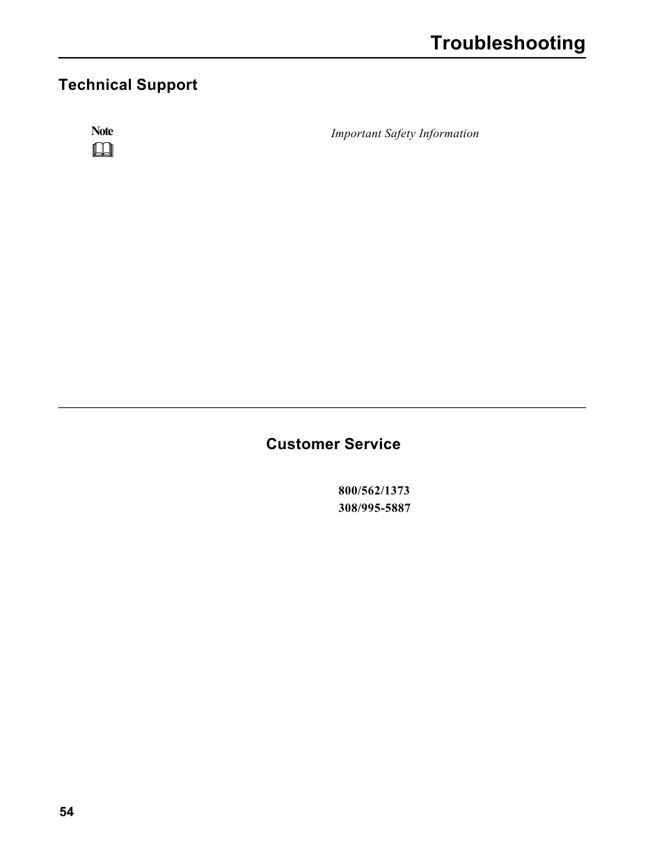 Troubleshooting | Allmand Brothers MB 6200 User Manual | Page 54 / 76