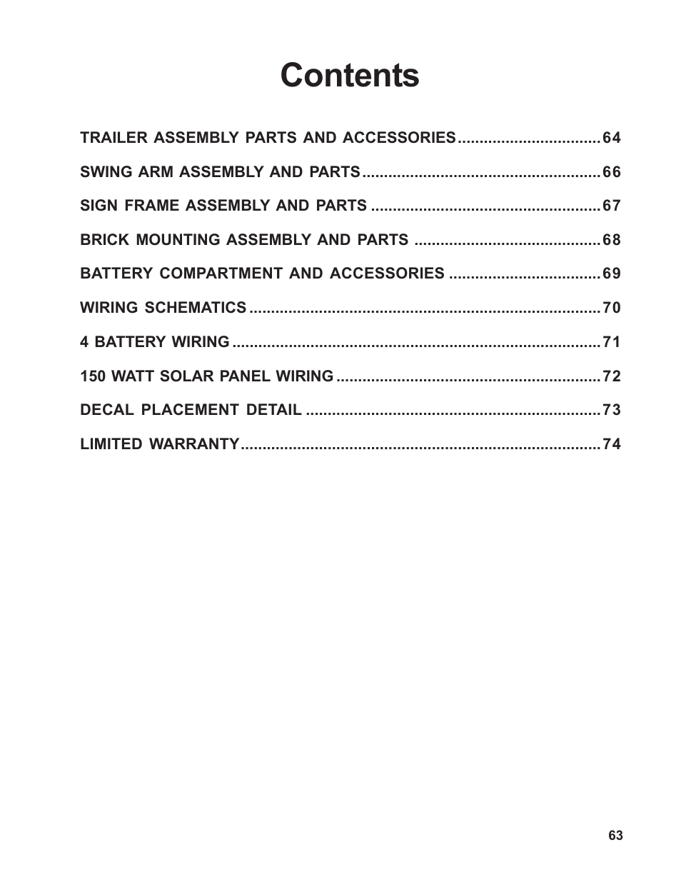 Allmand Brothers MB 6200 User Manual | Page 63 / 76