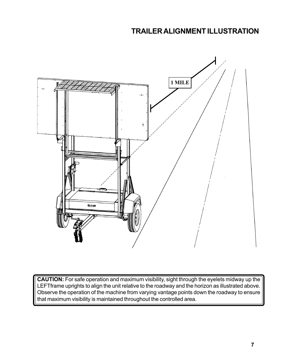 Trailer alignment illustration | Allmand Brothers MB 6200 User Manual | Page 7 / 76