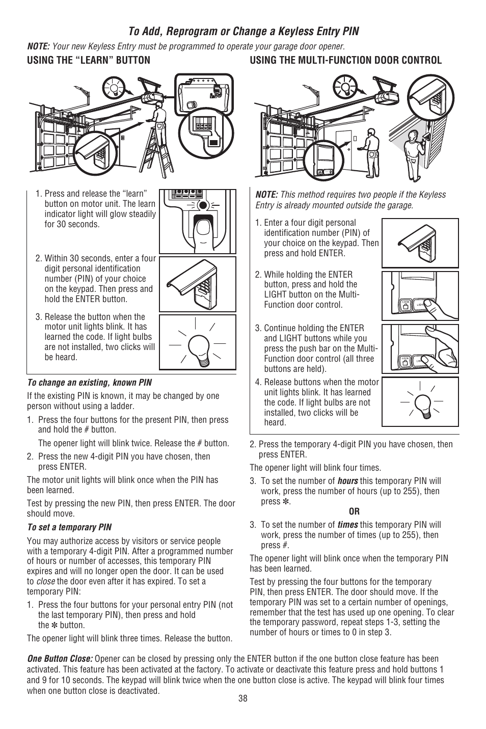 Chamberlain 248739 User Manual | Page 38 / 44