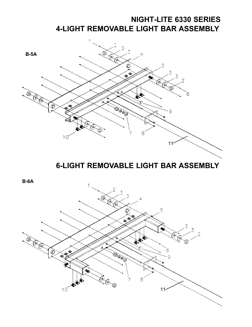 Night-lite 6330 series | Allmand Brothers NL6330 User Manual | Page 14 / 87