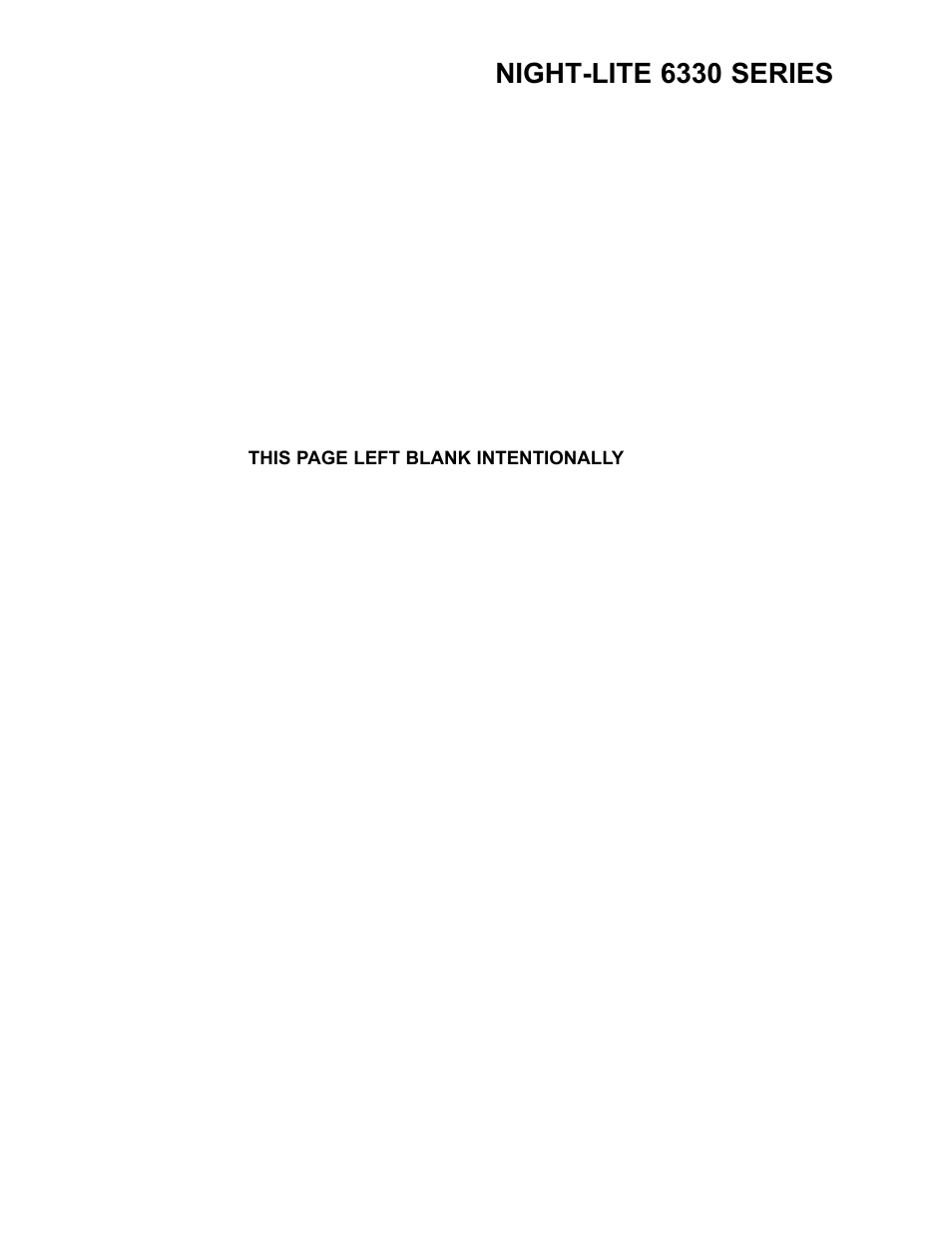 Night-lite 6330 series | Allmand Brothers NL6330 User Manual | Page 80 / 87