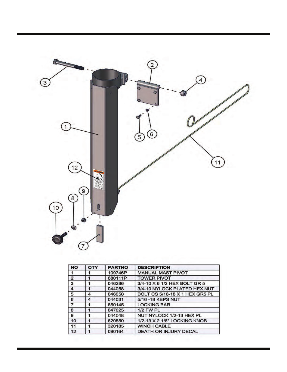 Night lite pro 50-60 hz | Allmand Brothers NIGHT LITE PRO LD User Manual | Page 12 / 54