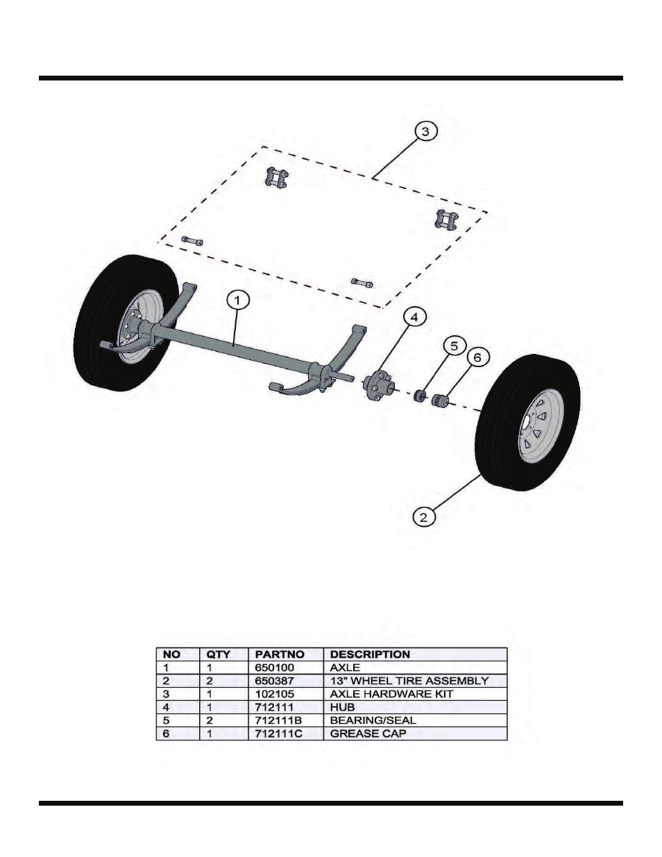 Night lite pro 50-60 hz, Axle | Allmand Brothers NIGHT LITE PRO LD User Manual | Page 25 / 54