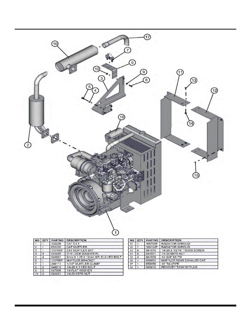 Cat engine, Night lite pro 50-60 hz | Allmand Brothers NIGHT LITE PRO LD User Manual | Page 31 / 54