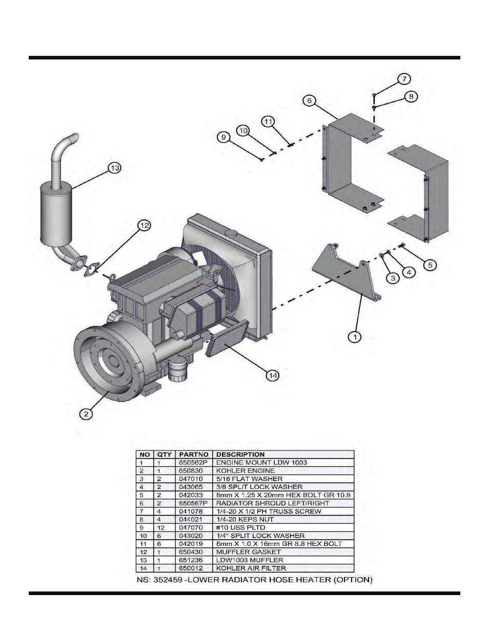 Kohler engine, Night lite pro 50-60 hz | Allmand Brothers NIGHT LITE PRO LD User Manual | Page 37 / 54