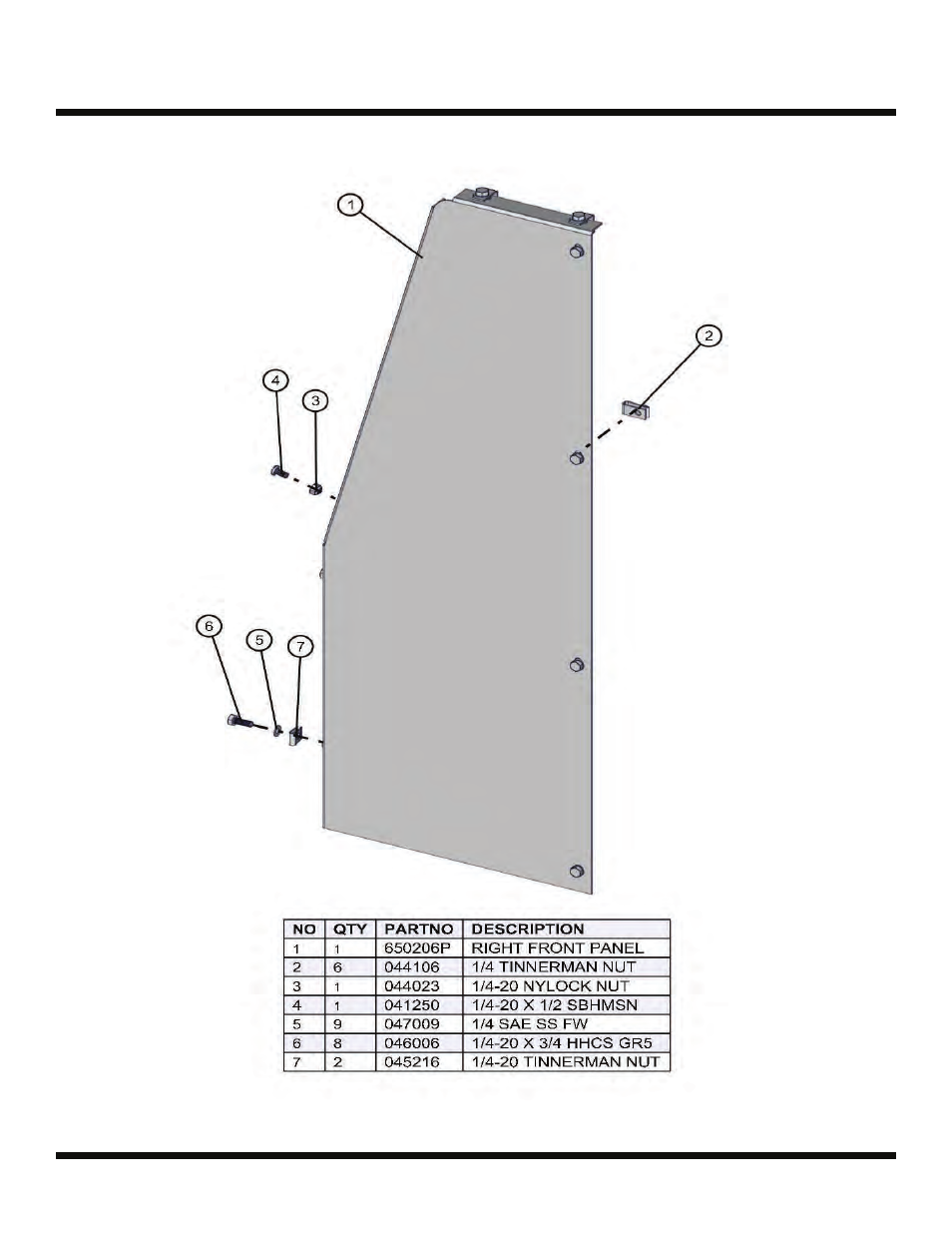 Right front panel, Night lite pro 50-60 hz | Allmand Brothers NIGHT LITE PRO LD User Manual | Page 41 / 54