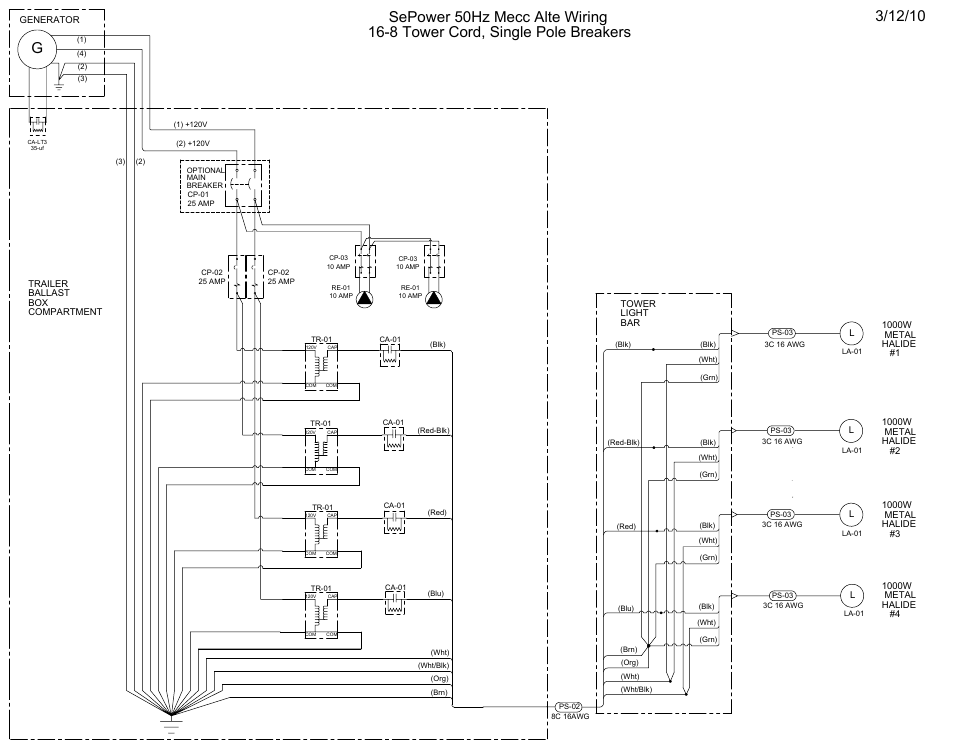 Mecc alte 16/8 no ele winch | Allmand Nite-Lite Pro Vertical Tower V Series User Manual | Page 84 / 90