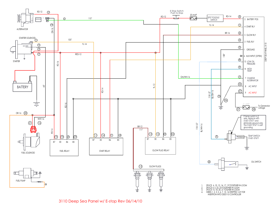 Kubota w/ 3110, Battery | Allmand Nite-Lite Pro Vertical Tower V Series User Manual | Page 87 / 90