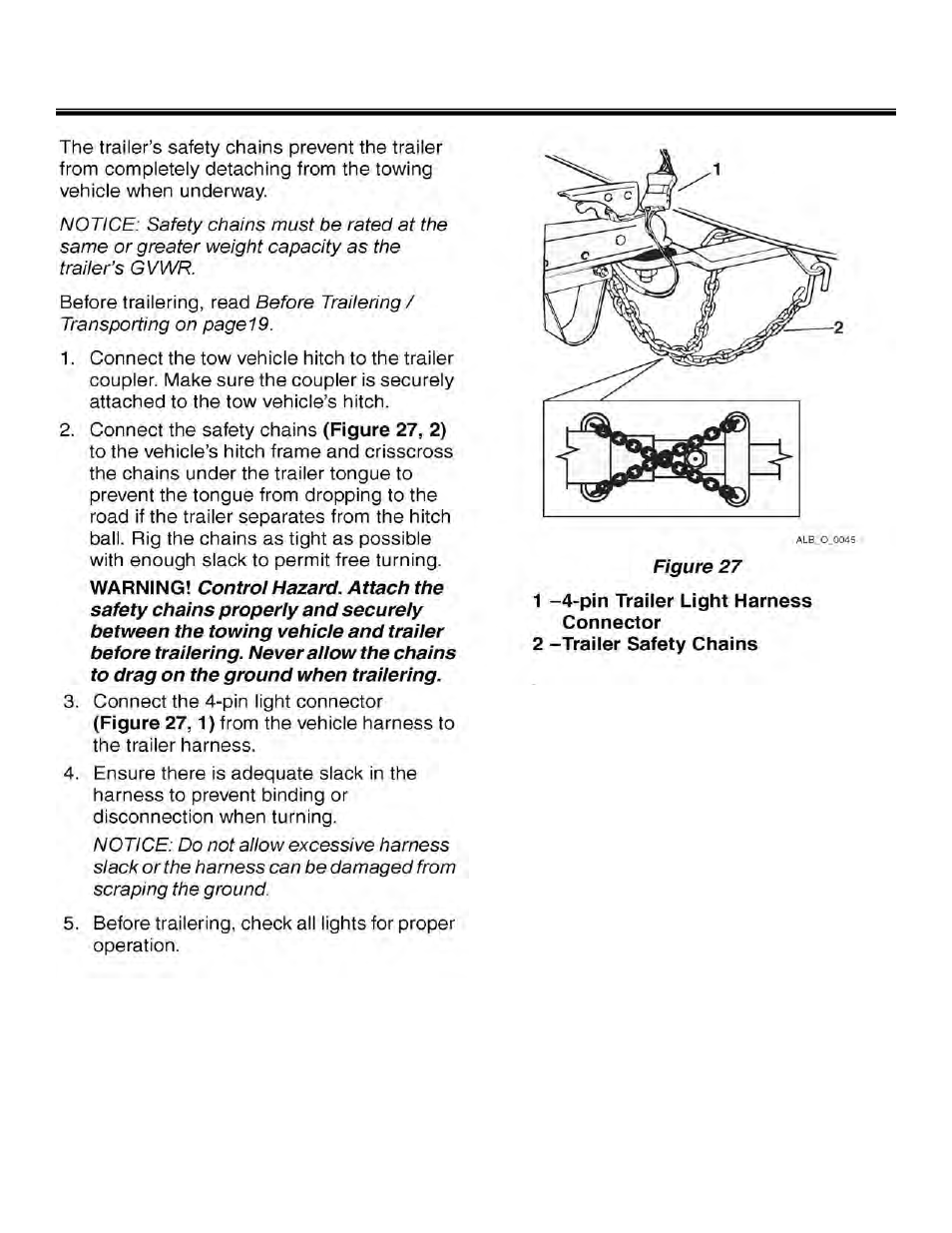 Trailering, transporting and lifting | Allmand Brothers NIGHT LITE PRO V User Manual | Page 25 / 67