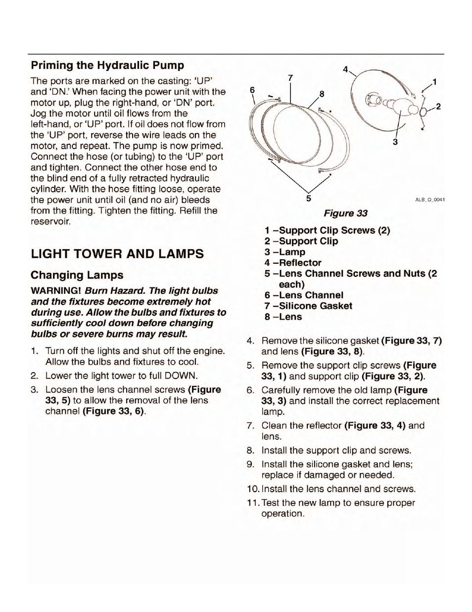 Maintenance | Allmand Brothers NIGHT LITE PRO V User Manual | Page 48 / 67