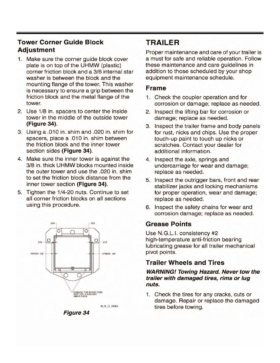 Maintenance | Allmand Brothers NIGHT LITE PRO V User Manual | Page 49 / 67